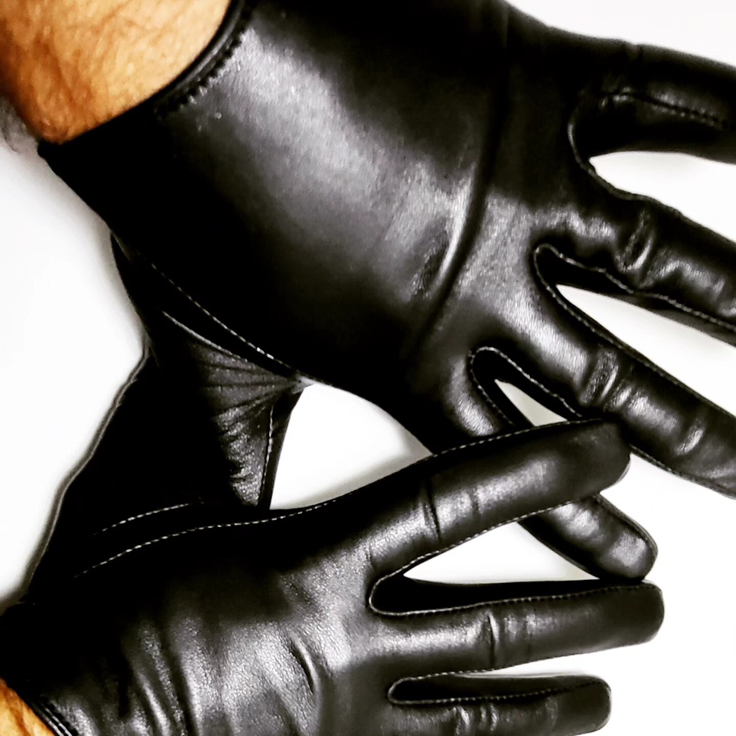 Mens Leather Gloves Unlined Nappa Italian Leather Driving Gloves Gom Size MED eBay