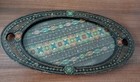 Carved And Painted Wooden Tray