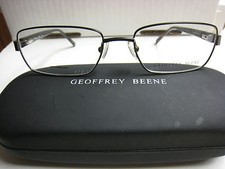GEOFFREY BEENE EYEGLASS FRAMES Style PREMIER BRN 53-17-140 W/ Case