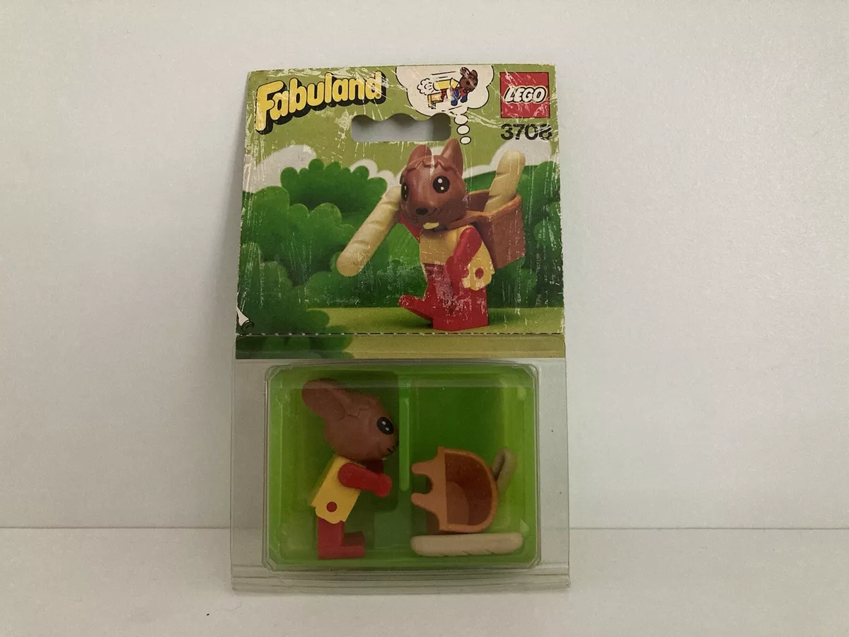 New 1982 Lego Fabuland 3708 Rufus Rabbit Bakers Boy Sealed Box MISB