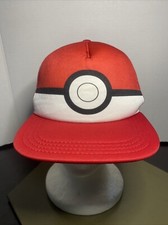 NINTENDO POKEMON POKEBALL YOUTH KIDS' SNAPBACK TRUCKER MESH HAT CAP 2016   