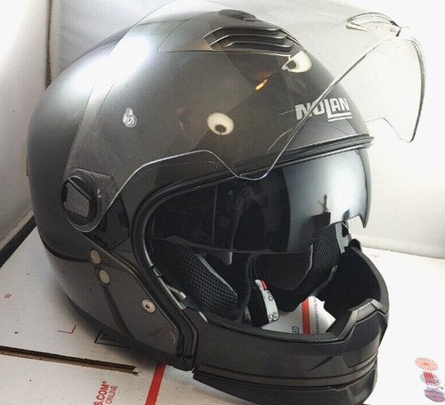 Nolan N43E Trilogy Full Face Modular Size Adult Small Motorcycle Helmet S Silver
