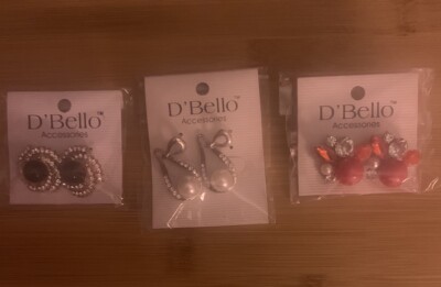 Three Pairs of Brand New D Bello Earrings