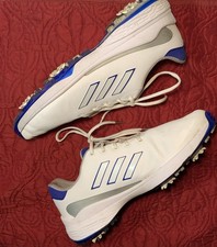 Adidas ZG23 Golf White Lucid Blue Mens Golf Shoes Size 12