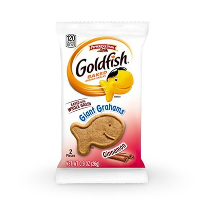 #ad #ad Goldfish Giant Grahams Shaped Cinnamon Goldfish .9 Oz 30 Pack $21.47