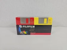 40 Sealed Fujifilm 3 1/2" Floppy Disk Color Disks 2HD Formatted Macintosh 