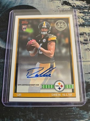 DREW ALLAR 2026 TOPPS FLAGSHIP 1991 ROOKIE AUTO #91FRA-DA STEELERS