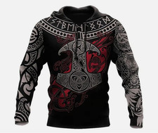 Viking hooded hoodie clothing gifts hoodie
