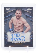 MERAB DVALISHVILI 2024 TOPPS CHROME UFC AUTO #CVA-MDV BANTAMWEIGHT Q2371