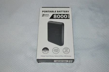 DONGGUAN DBK ENERGY ~ PORTABLE BATTERY CHARGER ~ 2 EXTRA CHARGES ~ 8000mAh ~ NEW