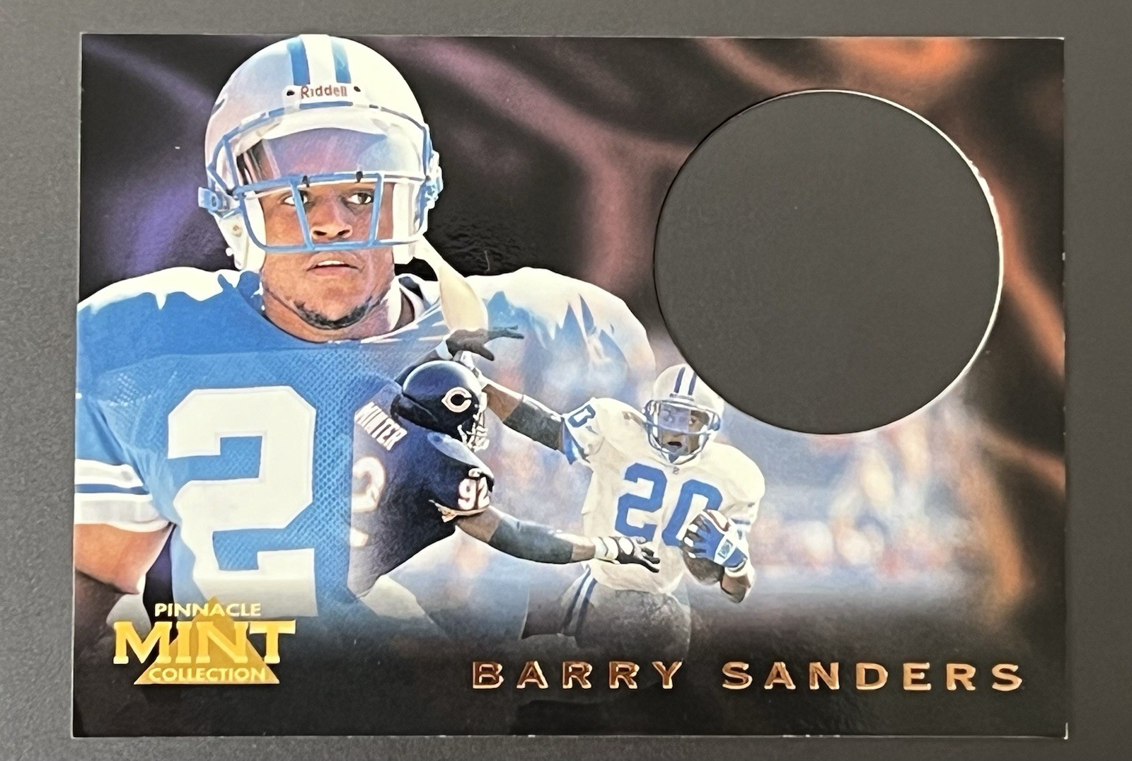 Barry Sanders 1996 Pinnacle Mint #17 + Bronze #17 2 Card Lot Lions