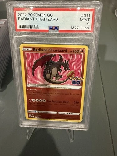 2022 POKÉMON - CHARIZARD Radiant Pokemon Go - #011 011/078 - PSA 9