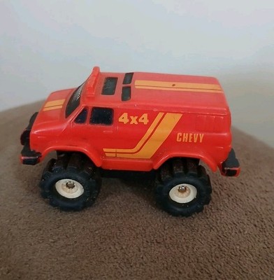 Schaper Stomper Chevy Van 4x4 McDonald's Toy Red Big Wheels Vintage 1986