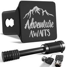 Adventure Awaits Hitch Cover for 2 Inch Receivers with