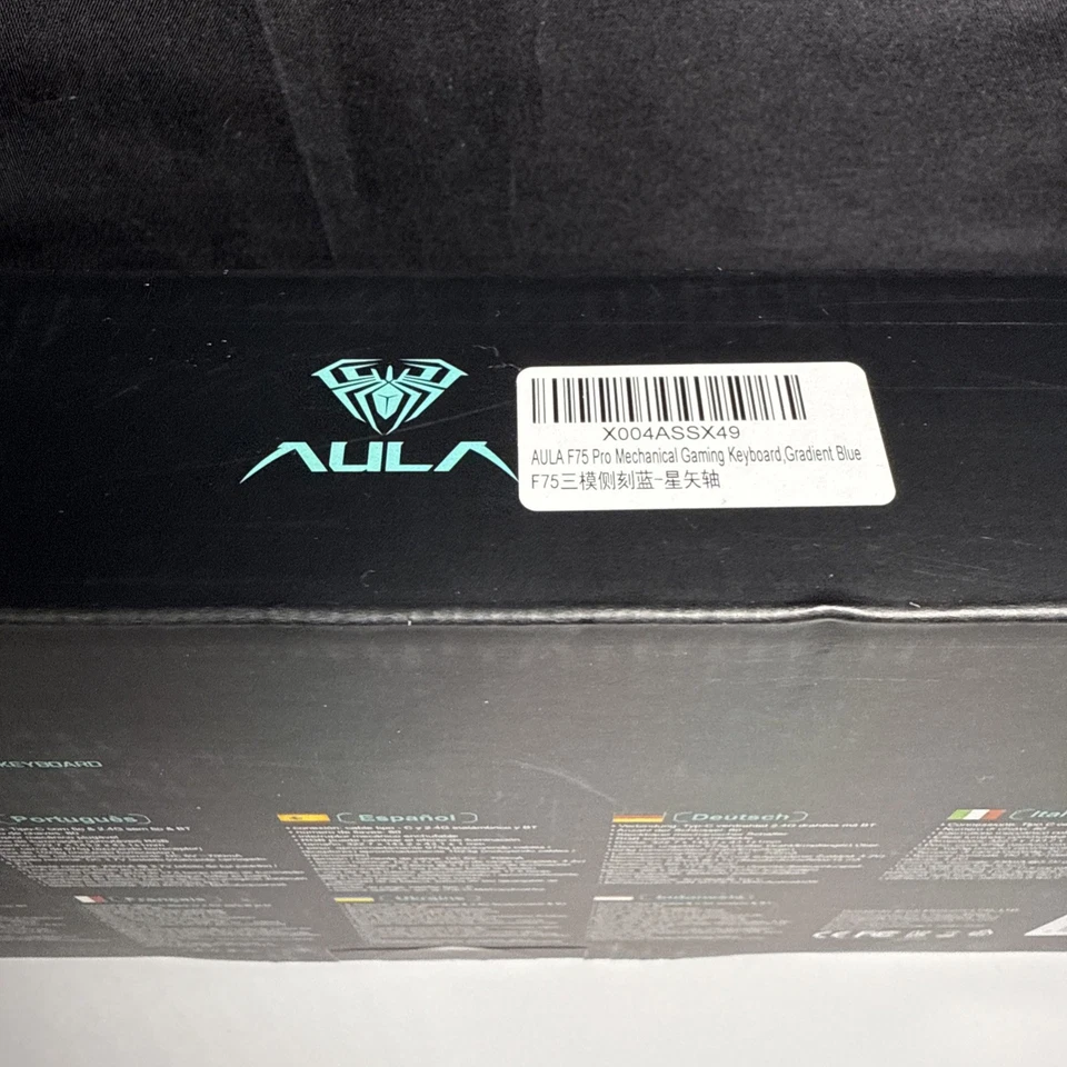 AULA F75 Pro White Gradient Blue Star Star Vector Switch Mechanical Keyboard 2D4 - Image 3 of 4