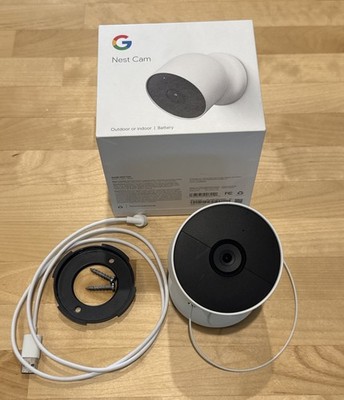 Google G3AL9 Indoor/Outdoor Nest Cam Battery Security Camera 1920 x 1080p Snow