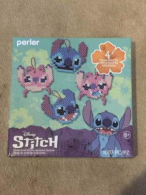 NEW, DISNEY STITCH FUSED BEAD KIT, 4 ORNAMENTS