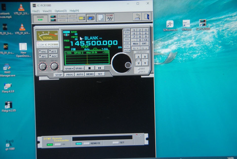 ICOM PCR-1000 Receiver. 10KHz - 1.3GHz. AM/FM/USB/LSB/CW. With PSU And Leads. - Image 4 of 4