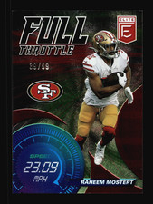 2021 Donruss Elite Full Throttle Red #20 Raheem Mostert 39/99 49ERS