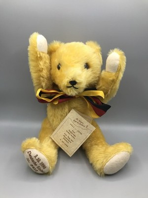 Original Teddy Hermann Deutsche Einheit Bär 3. Oktober 1990 limitiert- 153/3000