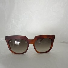 Balenciaga Square Brown Plastic Frame Men's Sunglasses Tortoise Shell Lenses