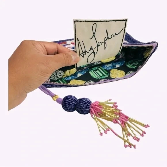 Ashley Longshore Beaded Pouch “ALWAYS ASK FOR MORE” View 5