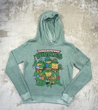 Teenage Mutant Ninja Turtles Youth Green Hoodie L Flaw 
