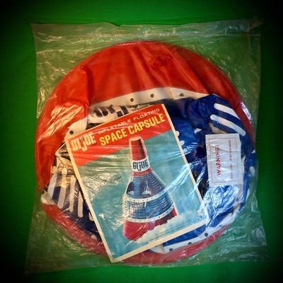 Vintage Gi Joe 1964-1965 Inflatable Space Capsule- Near Mint-Hard To Find Item 