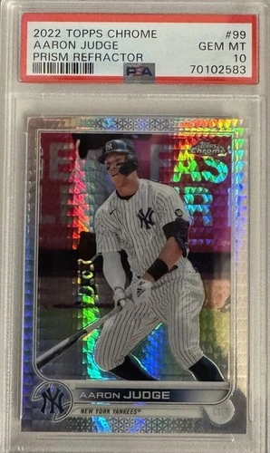 2022 Topps Chrome - Aaron Judge #99 Prism Refractor PSA 10