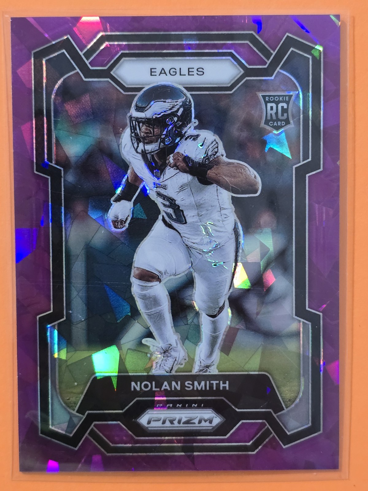 2023 Panini Prizm - Rookies Nolan Smith #382 Purple Ice Prizm /225 (RC)