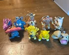 Pokemon Nintendo Lot Of 9 1999 Burger King Keychains Plastic 2"-2.5"