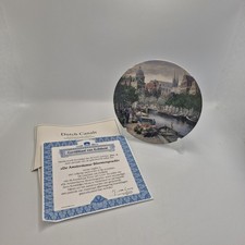 Vintage Royal Mosa Collector's Plate 'The Flower Canal' 19cm