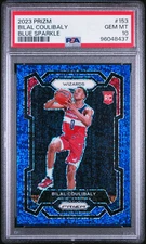 2023 Panini Prizm - Bilal Coulibaly (RC) - Blue Sparkle /144 - PSA GEM MT 10