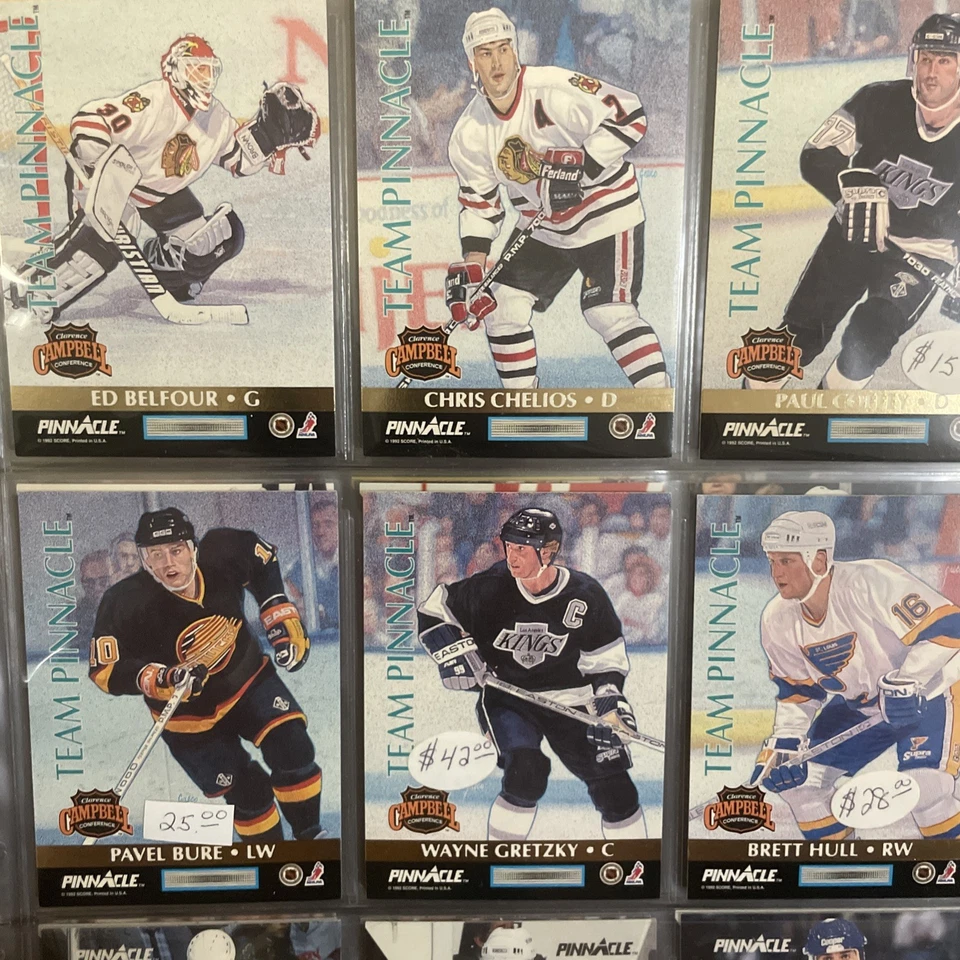 1992-93 Pinnacle NHL Hockey 1-420 Complete Master Set Goalie Masks + All Subsets - Image 3 of 4