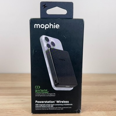 NEW - Mophie Qi2 Powerstation 10K Black MagSafe 10,000mAh Power Bank iPhone