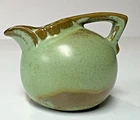Frankoma Clay Pottery Pitcher # 553 Miniature Prairie Green 2.5" Tall Vintage