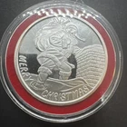 1 Oz Silver 2007 Santa Chimney, 1 Troy Ounce .999 Fine Silver BU Bullion Lot 2