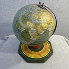 Vintage J. Chein Tin Globe on Stand – Seasons, Months & Zodiac Signs (1930s)