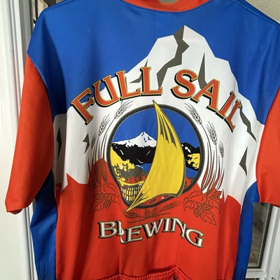 #ad #ad PACE Sportswear Full Sail Brewing Co. Cycling Jersey XXL Beer Pockets Graphics $55.00