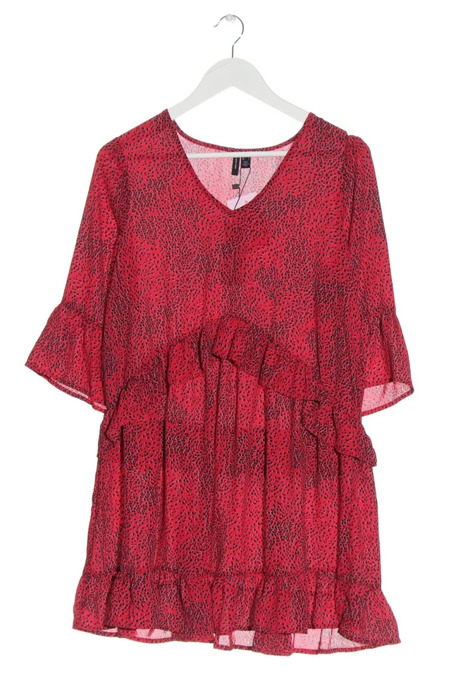 VERO MODA Vestido babydoll Mujeres Vestido Talla EU 36 rojo-negro look casual - Imagen 4 de 4
