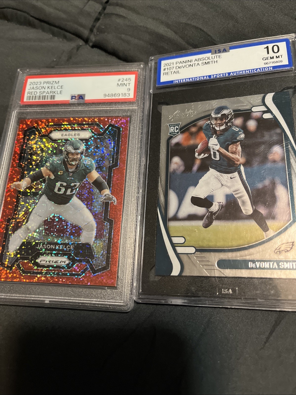 2023 Panini Prizm - Jason Kelce #245 Red Sparkle Prizm