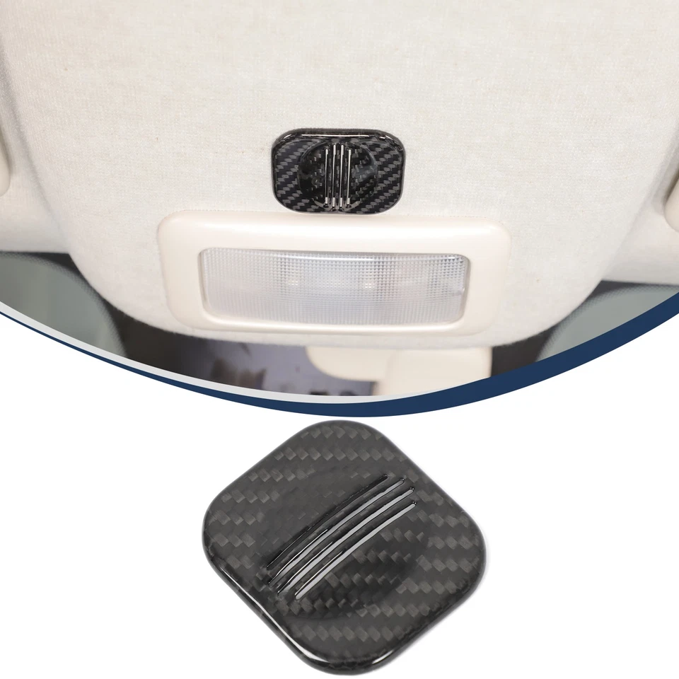 Real Carbon Fiber Microphone Cover Trim For Fiat 500 Abarth 595 695 2021-2023 - Image 2 of 4