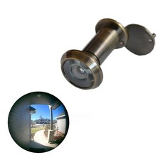 TG2814YG-AB Solid Brass UL Listed 220-degree Door Viewer with Heavy Duty Priv...