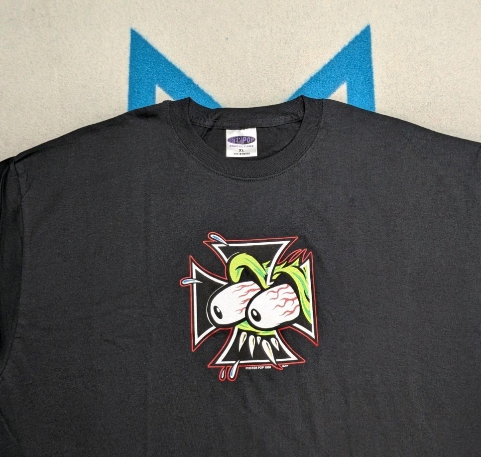 Vintage Frank Kozik Rat Fink Shirt Poster Pop Made In USA Big Daddy Ed Roth XL