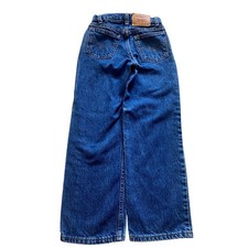Vtg 90s Levis 550 Orange Tab Kids Jeans Size 9 Regular Made in USA Blue Denim