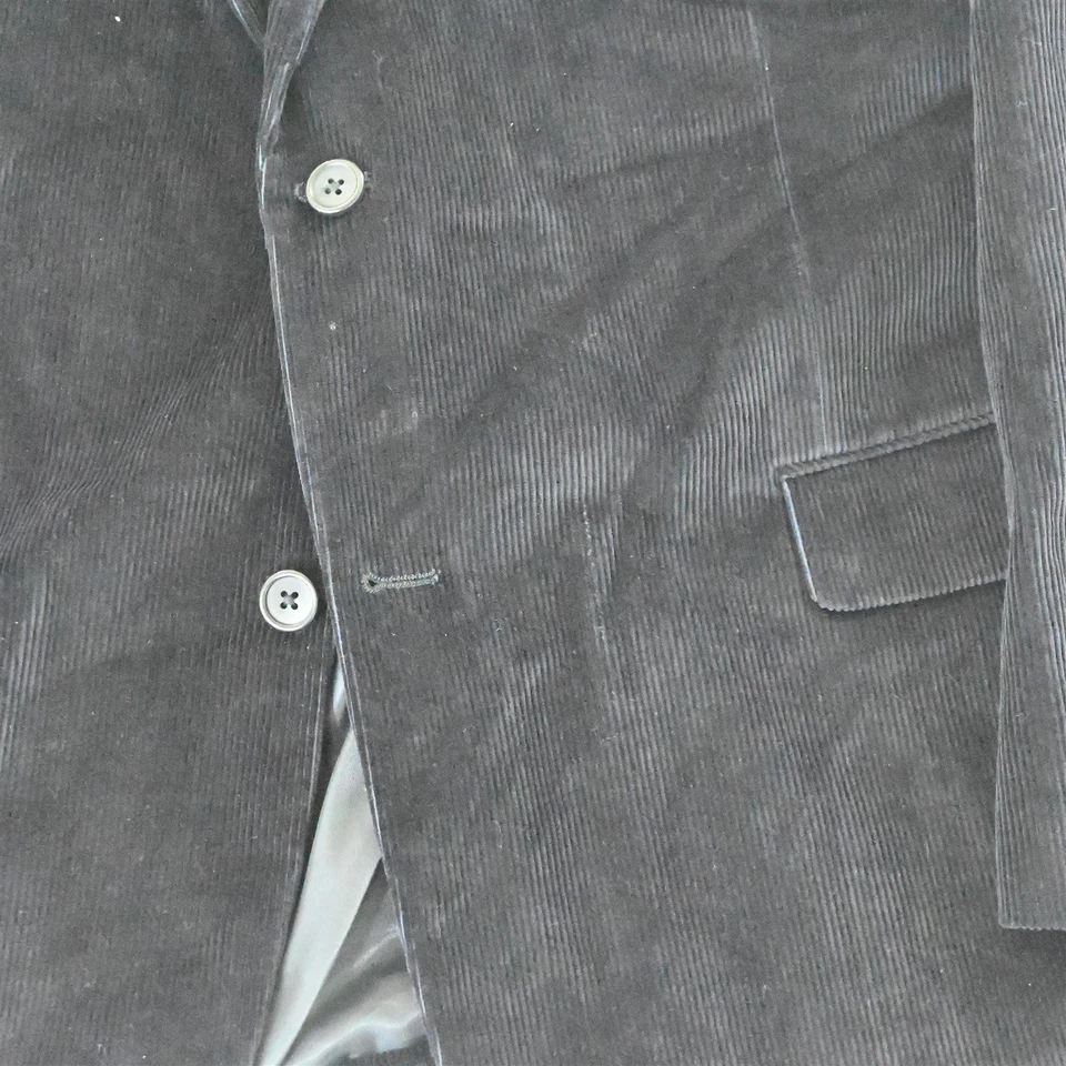 Blazer Traje Chaqueta Abrigo Deportivo Saddlebred 48R Azul Marino 100% Algodón Pana Para Hombre Foto 3 de 4