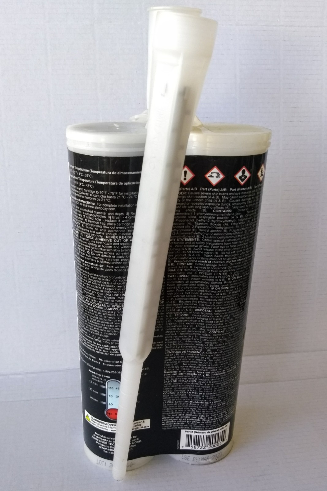 Ultrabond 1 Anchoring Epoxy Adhesive Technology 21.2 fl oz *Sealed | Low VOC