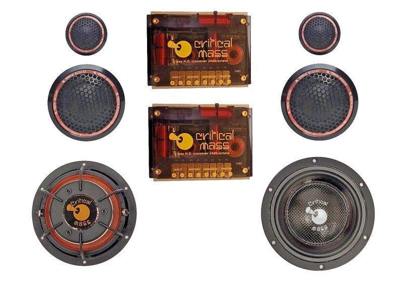CRITICAL MASS AUDIO 5.25'' 3 WAY COMPONENTS SPEAKERS JL ALPINE HERTZ FOCAL BEST