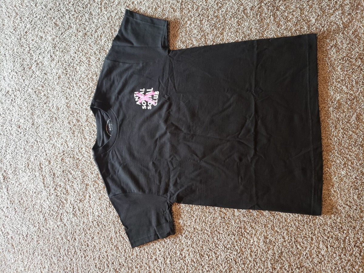 即納*ANTI SOCIAL SOCIAL CLUB*False Promises Black Tee Size Medium Brand New Anti Social Club Cancelled T-Shirts