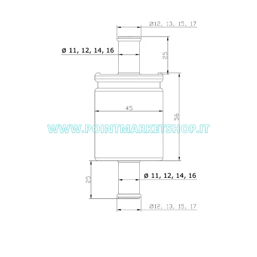 FILTRO GPL 14mm LANDI RENZO LI02 IG1 - Immagine 3 di 4